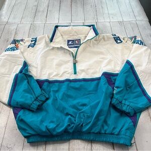 STARTER Charlotte Hornets NBA Licensed Jacket Sz L